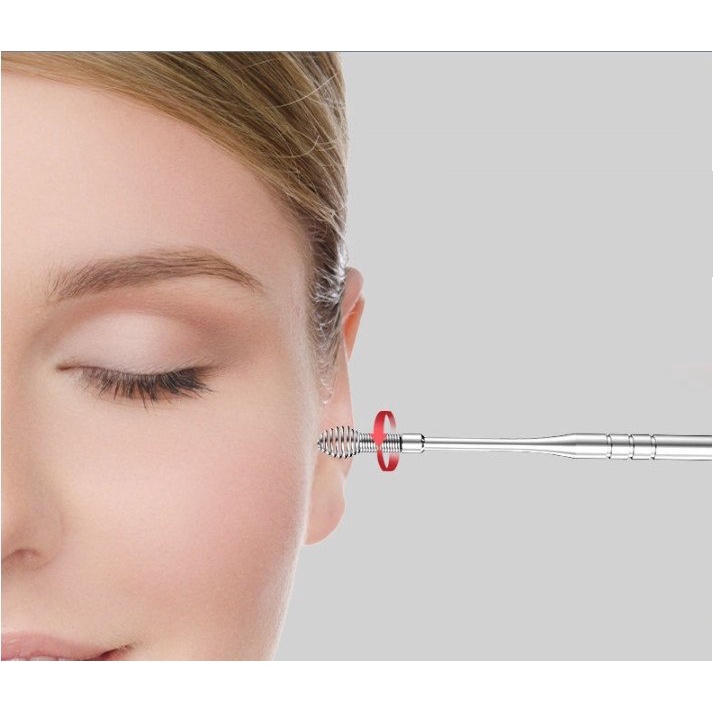 Bộ Dụng Cụ Ngoáy Tai Lấy Ráy Tai 6 Món Bằng Thép Không Gỉ Cao Cấp cho gia đình