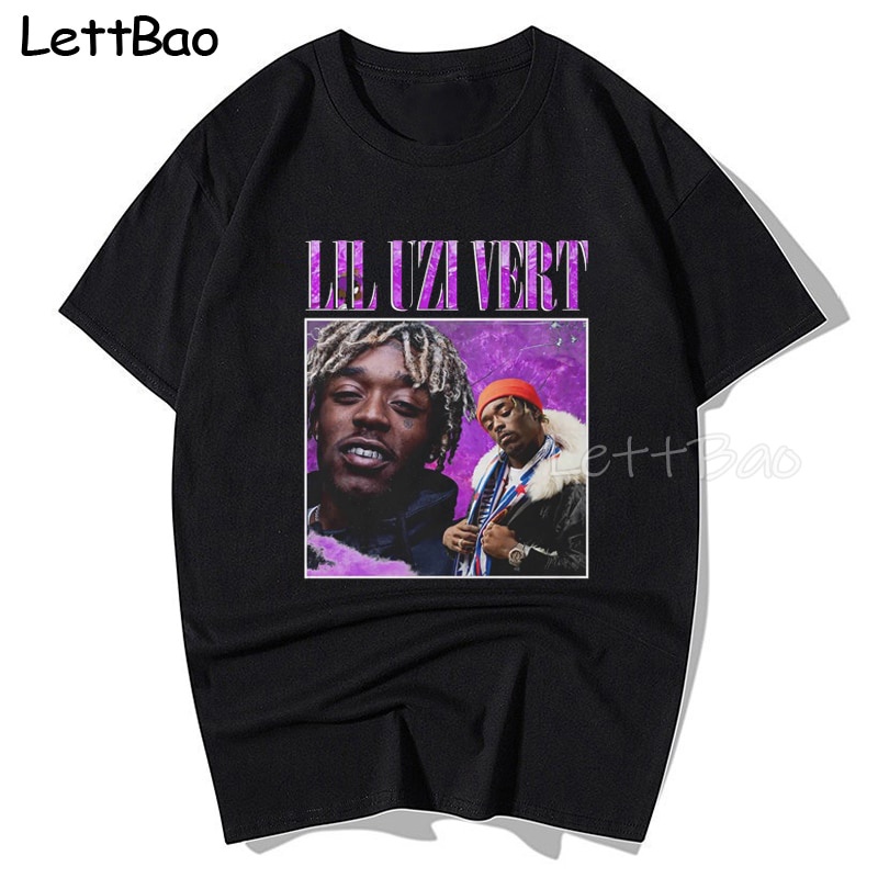 Áo Thun In Họa Tiết Lil Uzi Vert Phong Cách Hip Hop Cổ Điển 90s Thời Trang Cho Nam