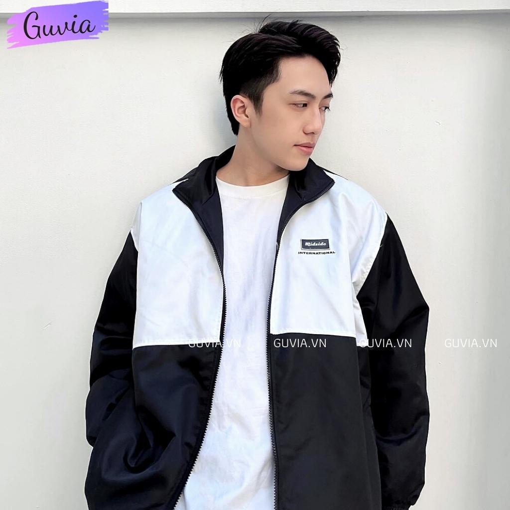Áo Khoác Bomber Dù MIDSIDE 2022 Nam Nữ Ulzzang Unisex Kiểu Form Rộng 2 Lớp Jacket GUVIA