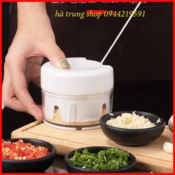 [Freeship] Máy Say Tỏi Cầm Tay, Ớt Hành ,Thịt Mini Cầm Tay Tiện Dụng Có Bảo Hành