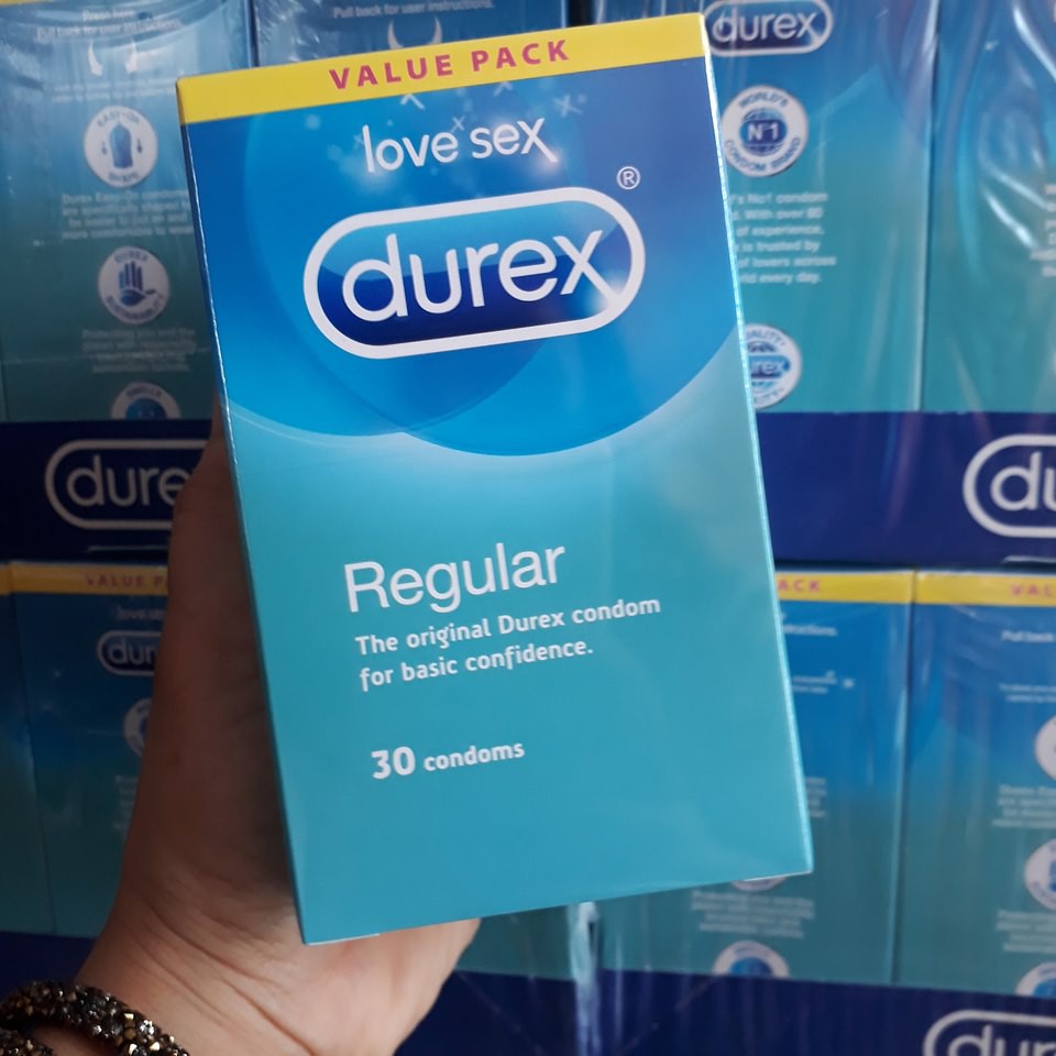 Bao cao su Durex Regular 30 cái