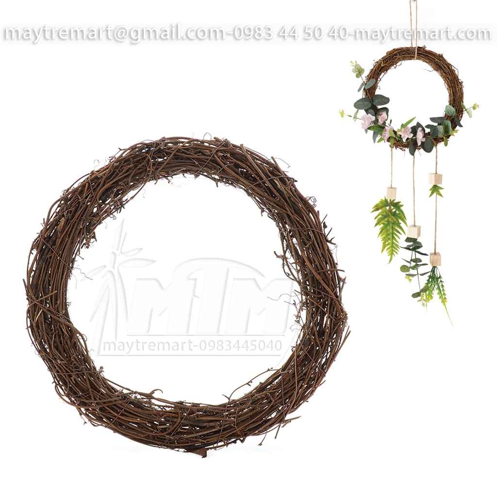 Vòng cỏ bện l Vòng dây rừng handmade dùng để làm vòng hoa, vòng nguyệt quế