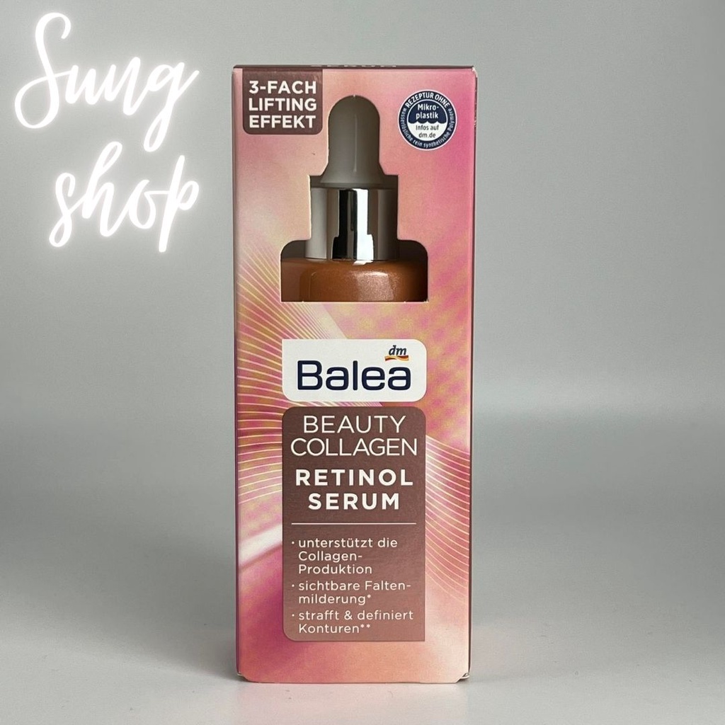Serum Balea Đức Retinol Collagen ngăn lão hóa mờ nếp nhăn tái tạo da