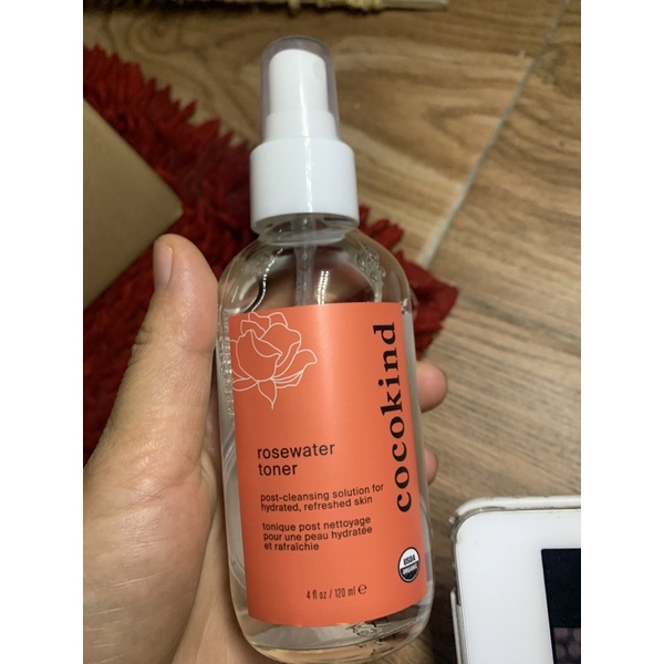 (120ml) toner nước hoa hồng Cocokind