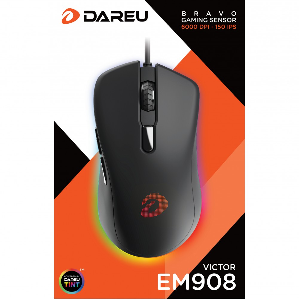 Chuột Gaming Dareu EM908(LED RGB, BRAVO sensor) | BigBuy360 - bigbuy360.vn