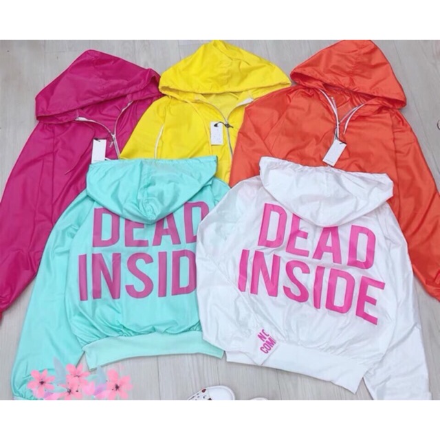 Áo khoác dù nữ DEAD INSIDE tay cánh dơi cực đẹp ảnh thật | BigBuy360 - bigbuy360.vn