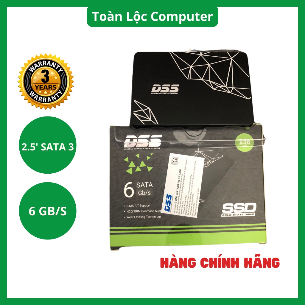 Ổ cứng ssd 120gb 128gb 256gb DSS sata 3 hàng chính hãng bảo hành 36 thánG