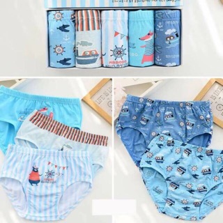 Set 5 quần lót cotton hàn quốc cho bé trai
