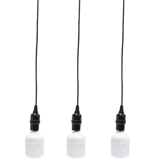 Bộ 3 dây đèn thả cổ điển Vintage bóng đèn led búp trụ 25w