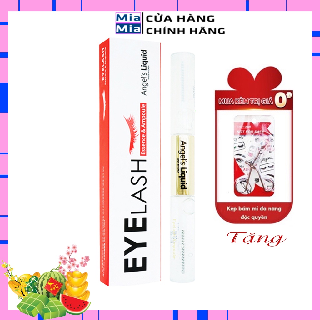 Dưỡng Mi Angel Liquid Tinh Chất Dưỡng Mi Dày Và Dài 2 Bước Angel's Liquid Eyelash Essence 5ml &amp; Ampoule 5ml 2 Đầu Dưỡng