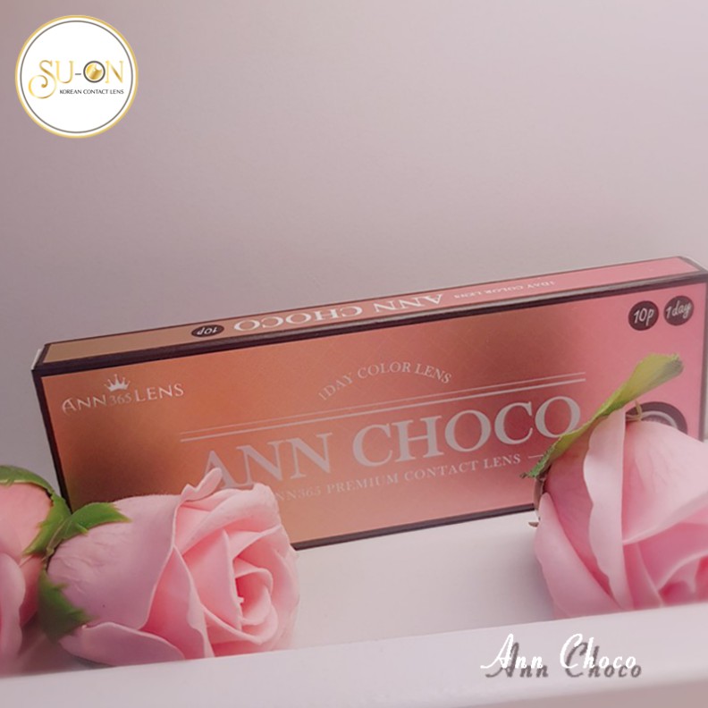 Lens 1 ngày Ann365 ANN CHOCO áp tròng 14,2mm, lens choco mắt babie, siêu êm đeo 24h