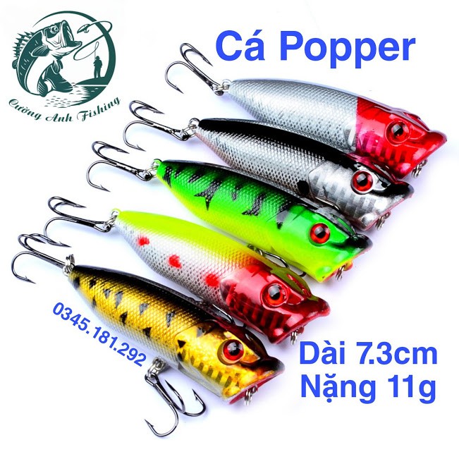 Mồi Giả POPPER Câu Nổi Chuyên Chẽm, Vòn, Vược, Mú THẾ GIỚI ĐỒ CÂU LURE S78