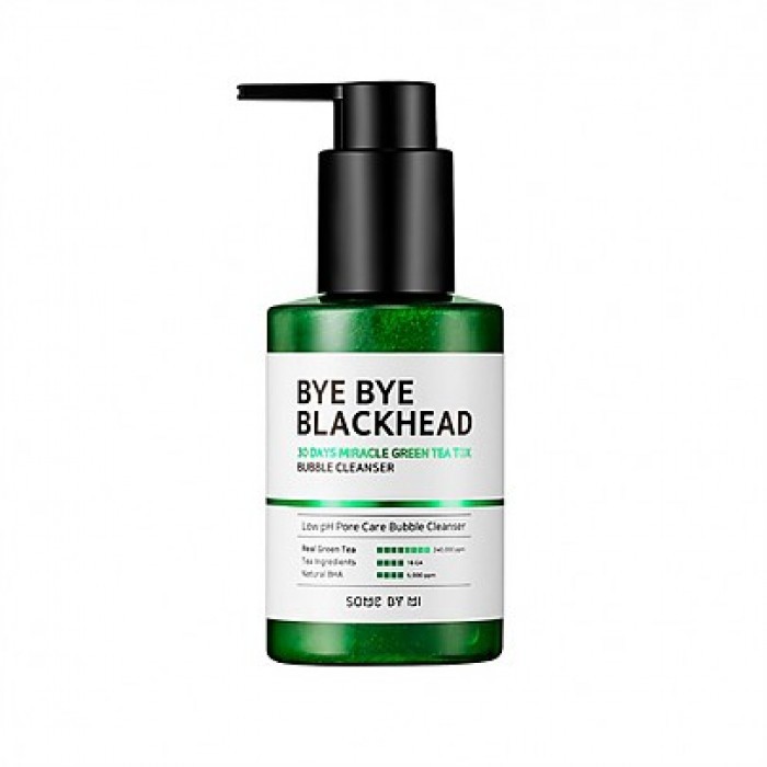 Sữa Rửa Mặt Sủi Bọt Loại Bỏ Mụn Đầu Đen Some By Mi Bye Bye Blackhead 30 Days Miracle Green Tea Tox Bubble Cleanser 120g | BigBuy360 - bigbuy360.vn
