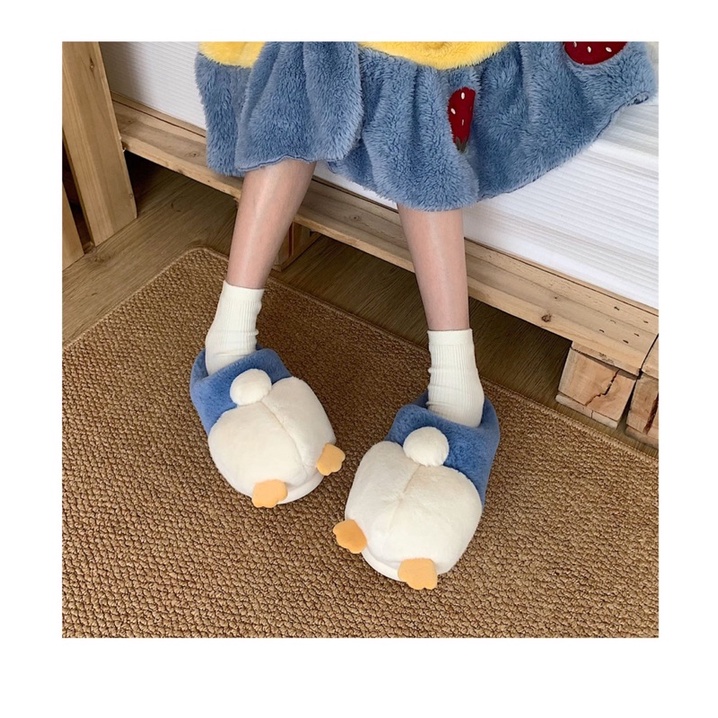 Dép bông cute đế xốp chống trơn đi được cả ngoài đường hàng sẵn