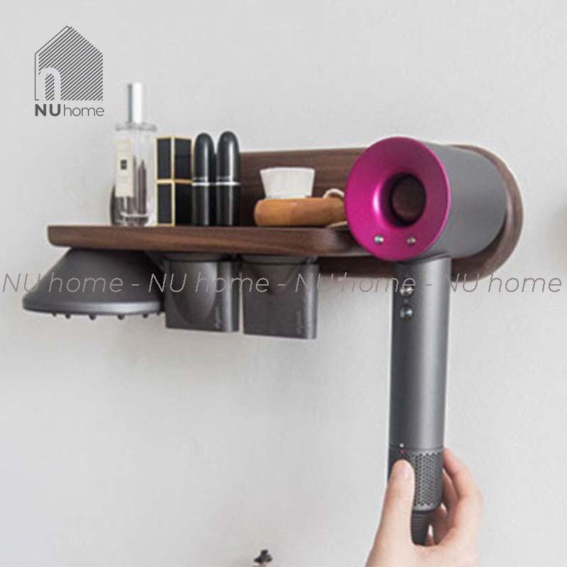 nuhome.vn | Giá gác máy sấy Dyson bằng gỗ cao cấp - Maki, thiết kế đơn giản, đep mắt và sang trọng