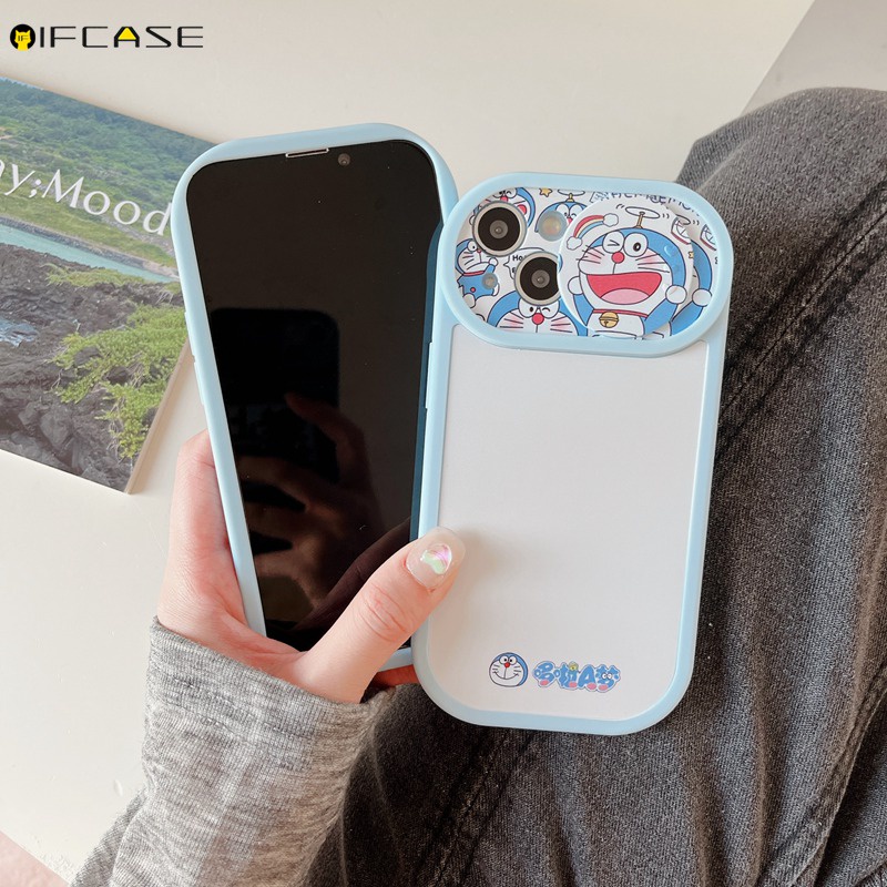 Ốp Điện Thoại Dẻo Họa Tiết Hoạt Hình Doremon Dễ Thương Chống Sốc Cho iPhone 13 12 11 Pro Max XS Max XR X