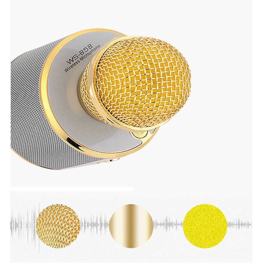 MIC HÁT KARAOKE W858 kiêm loa chất lượng cao - MIC HÁT KARAOKE W858 - Trungdungfgh5