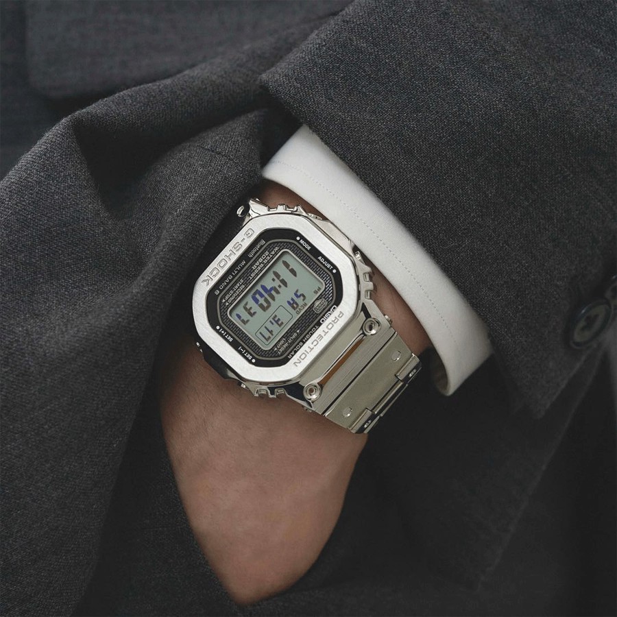 Đồng Hồ Casio Nam Dây Thép Không Ghỉ GSHOCK GMW-B5000D-1 Chính Hãng