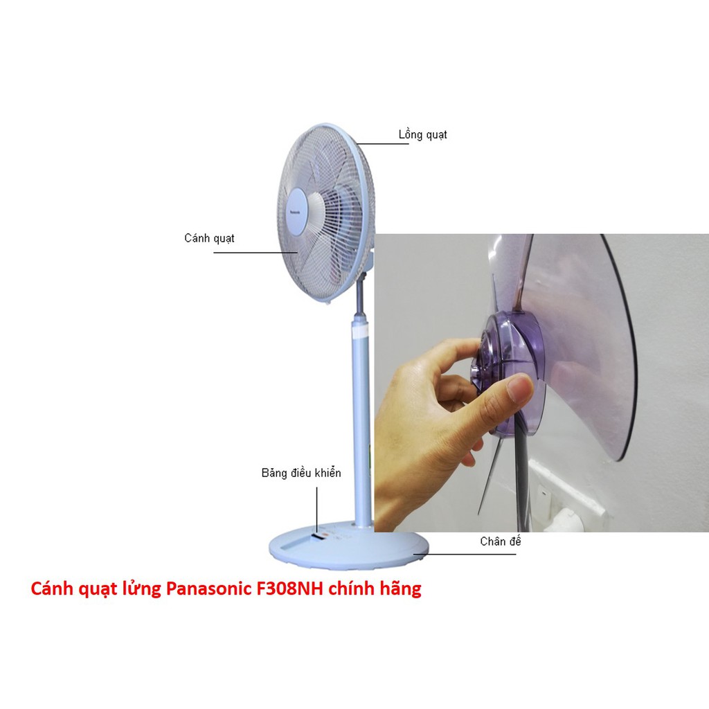 Cánh quạt Panasonic F308NH chính hãng và quạt lửng KDK N30NH  - linh phụ kiện quạt Panasonic