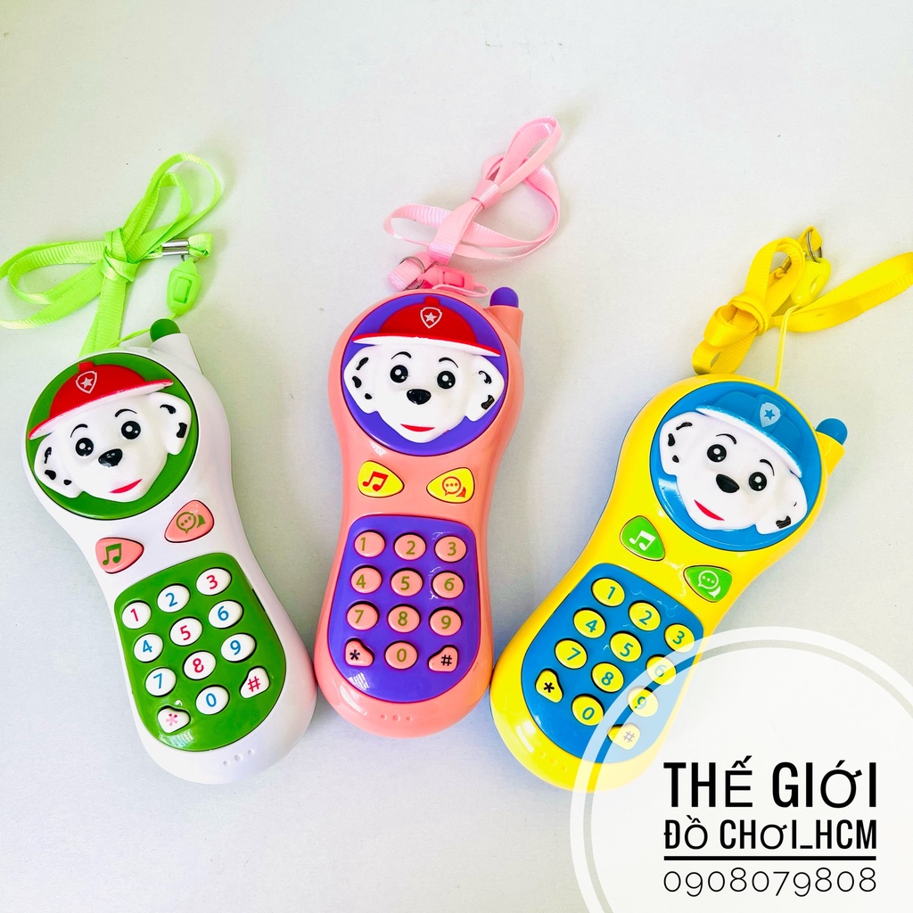 [RẺ ĐẸP] Đồ chơi điện thoại cầm tay chó cứu hộ dùng pin có tiếng vui nhộn cho bé thích khám phá hoạt hình Chó cứu hộ