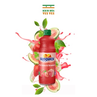 Nước ép Sunquick hỗn hợp ổi & dâu 700ml