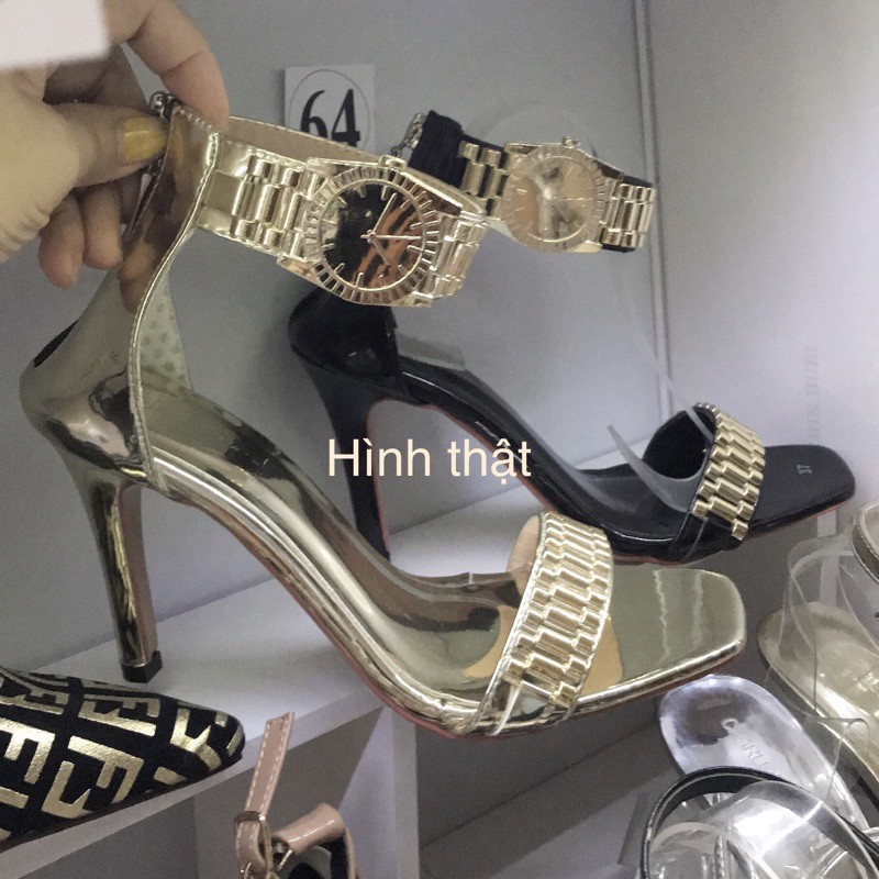 Sandal dây đồng hồ đủ size cao 9cm