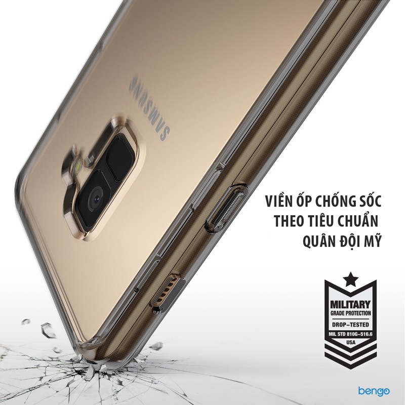 Ốp lưng Samsung Galaxy A8 (2018) Ringke Fusion