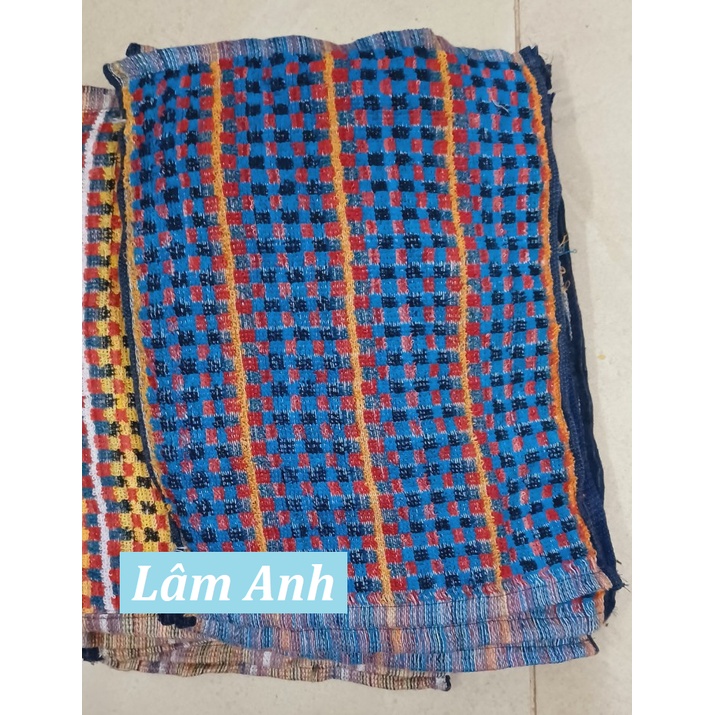 Khăn Lau Chùi Bếp Loại Caro Màu, Khăn Thổ Cẩm Sọc Caro Chống Bám Bẩn
