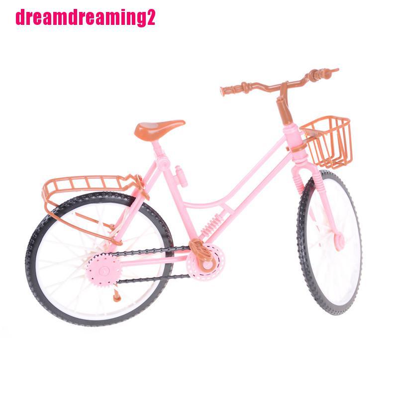 Mô Hình Xe Đạp Màu Hồng Có Thể Tháo Rời Cho Búp Bê