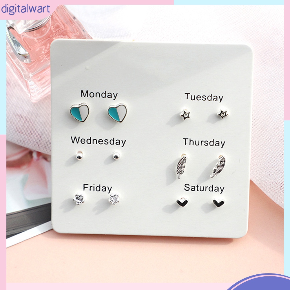 Set 6 Khuyên Tai Thời Trang Nữ