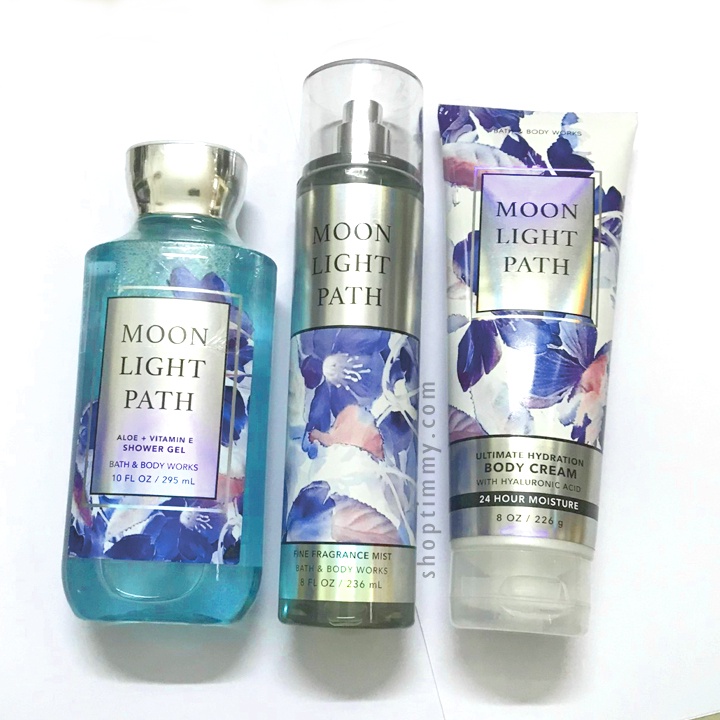 Sữa tắm vitamin E hương nước hoa Moonlight Path - Bath & Body Works 295ml- chính hãng Mỹ