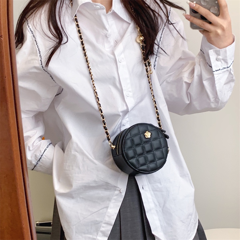 Túi Đeo Vai Mini Hình Tròn 2022 Thời Trang Cho Nữ