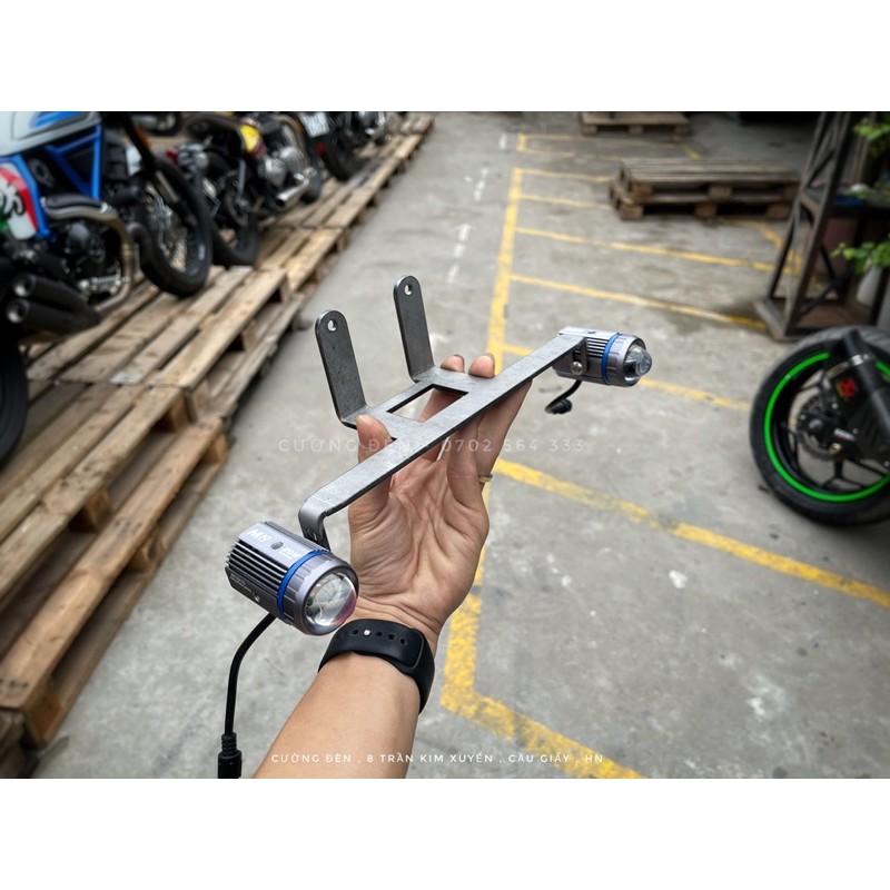 R15 Pad / pas / pass cân bằng, tăng chỉnh cao thấp đèn trợ sáng bi mini vị trí cố định dưới đèn pha xe máy