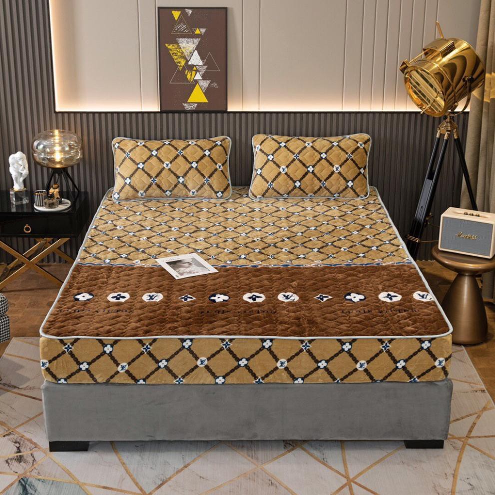 Bộ Ga Gối Nỉ Nhung Trần Thương Hiệu 2021