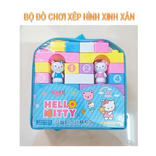 [HÀNG ĐẸP GIÁ RẺ] đồchơi cho bé - BỘ ĐỒ CHƠI XẾP HÌNH HELLO KITTY