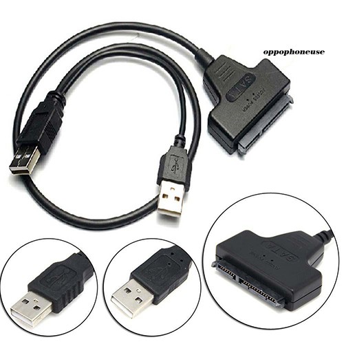 Cáp Chuyển Đổi Usb 2.0 Sang 2.5inch 22 7 + 15 Serial Ata Sata 2.0 Hdd / Ssd