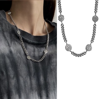 Vòng cổ hình mặt cười 2 mặt phong cách hiphop thời trang cho nam nữ