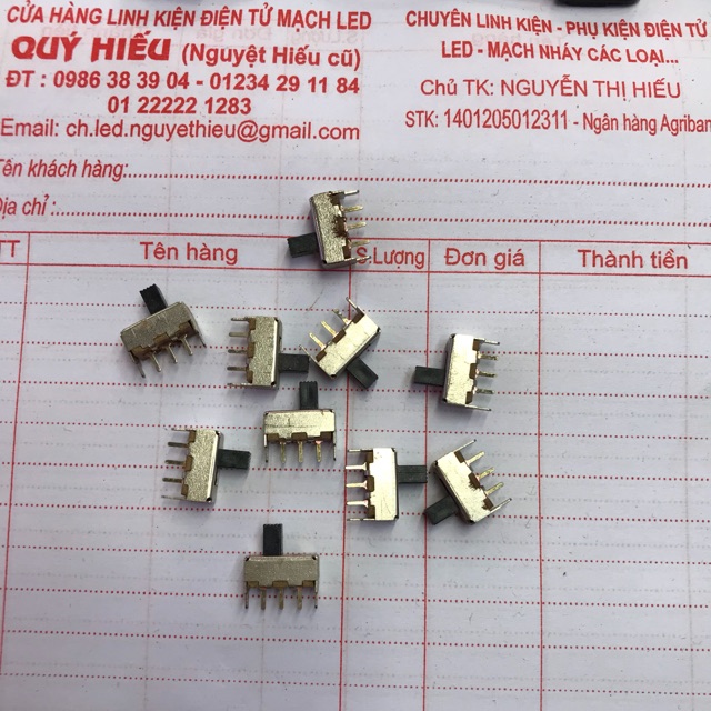 10 chiếc công tắc gạt loại nhỏ