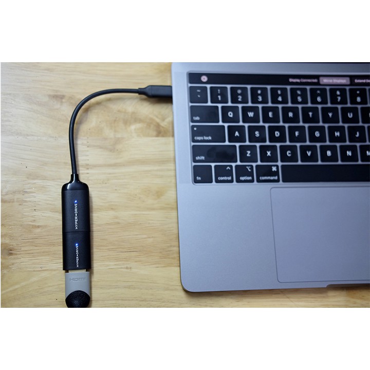 [Cho Macbook] Cổng chuyển HyperDrive USB-C to 4K60Hz HDMI & Mini DisplayPort (Black) M40C - Follow HIBUCENTER Giảm 5%