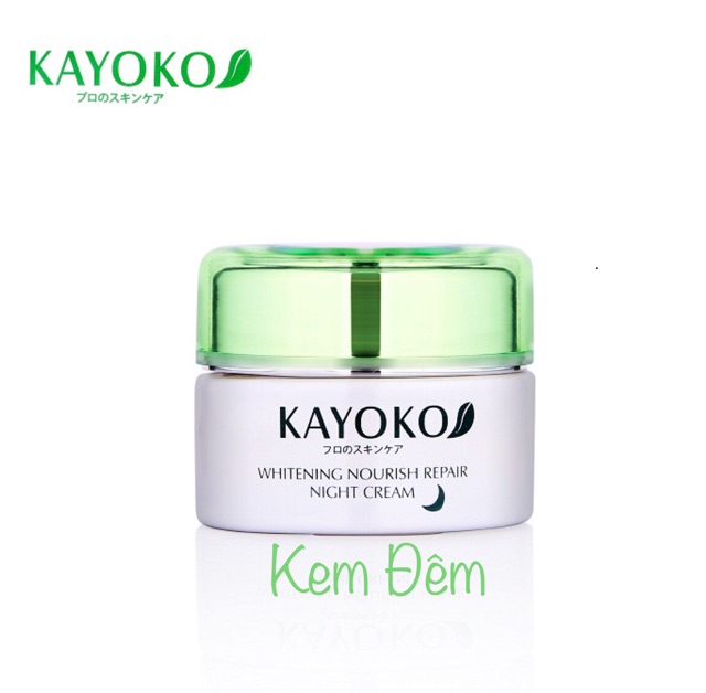 Kem Đem Kayoko (Night Cream) trong bộ 6in1