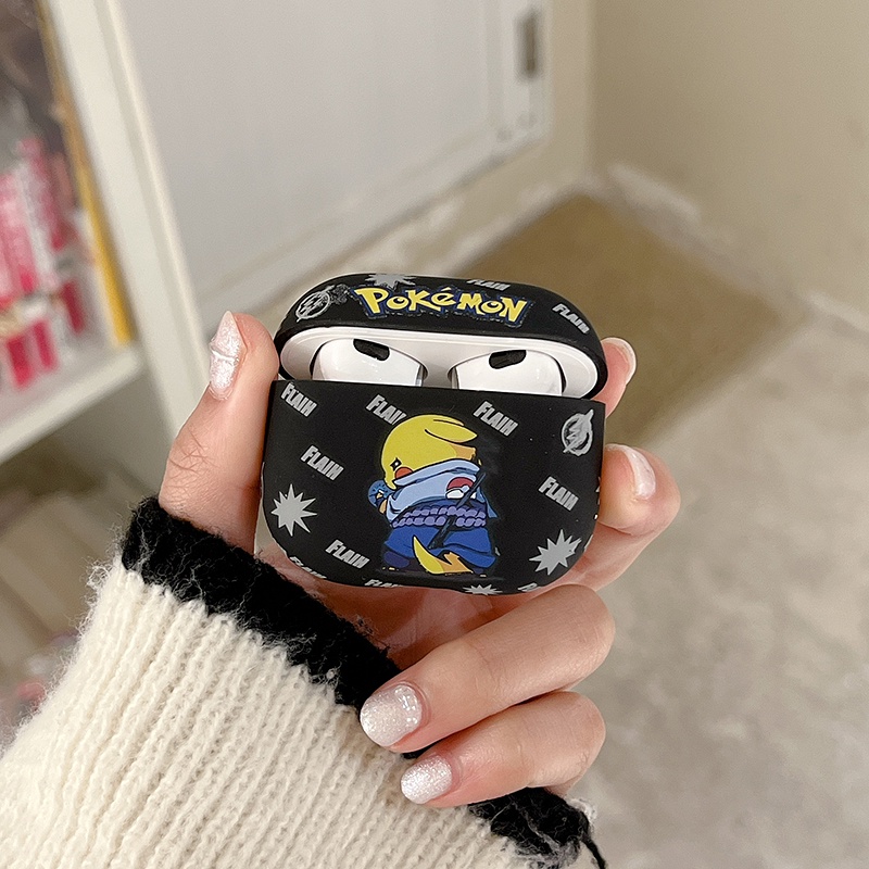 Vỏ Bảo Vệ Hộp Sạc Tai nghe không dây AirPods 1 2 3 Pro inPods i12/i12Pro Hình Pikachu Dễ Thương