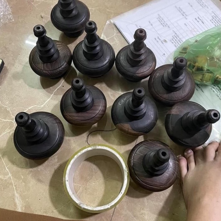 Nậm lồng chim Minibica nậm chào mào chất liệu gỗ Muồng cực đẹp PK144