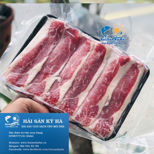 Giá sỉ - Ba Chỉ Bò Mỹ Cắt Lát - Q12