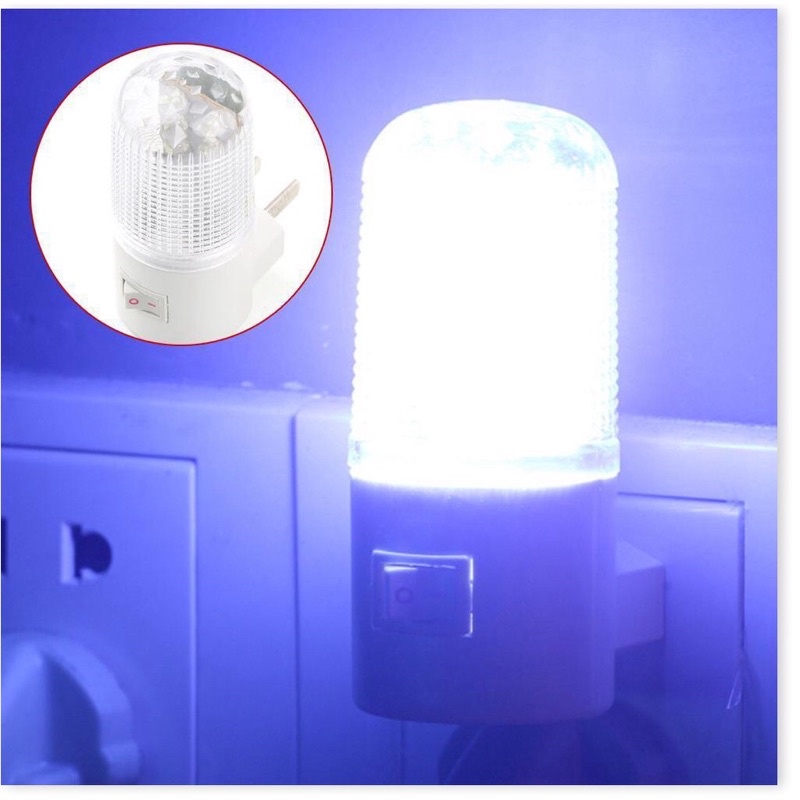 Đèn ngủ mini hình trụ 3W tiết kiệm điện có công tắc tiện lợi