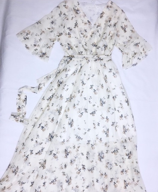 [Sẵn/ Hình thật] Váy maxi hoa nhí tay xoè công chúa M363 Đầm voan hoa tiểu thư Moran bánh bèo | BigBuy360 - bigbuy360.vn