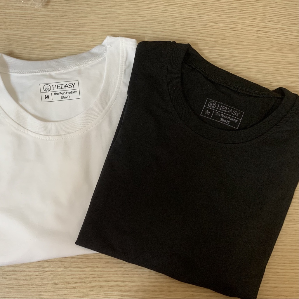 Áo Thun Nam Cổ Tròn HEDASY vải Cotton co giãn dày dặn phông trơn basic tay ngắn