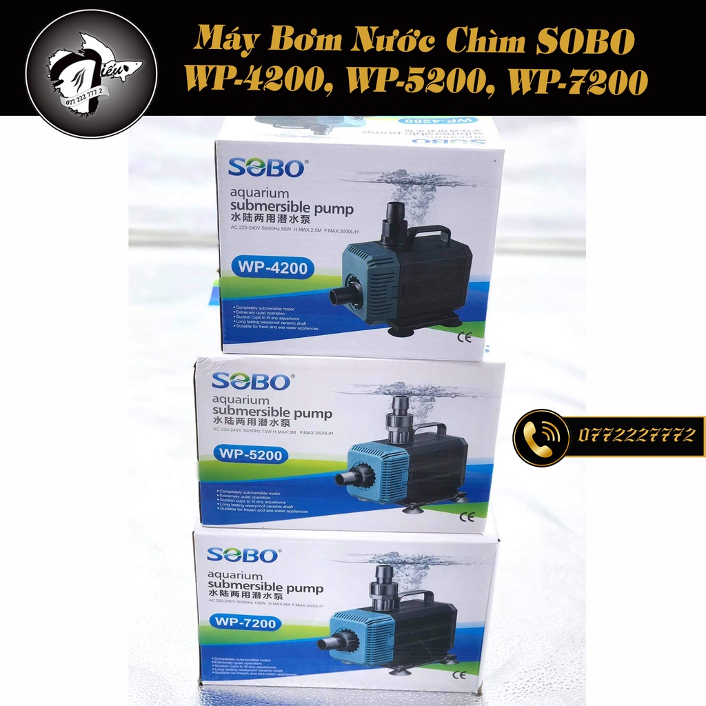 Máy Bơm Chìm SOBO WP-4200, WP-5200, WP-7200