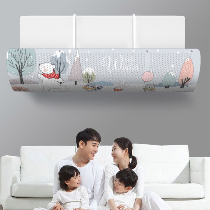Tấm chắn gió điều hoà, miếng tản gió máy lạnh, siêu tiện dụng, thiết thực, hiệu quả, ngừa viêm họng, đau đầu cho bé