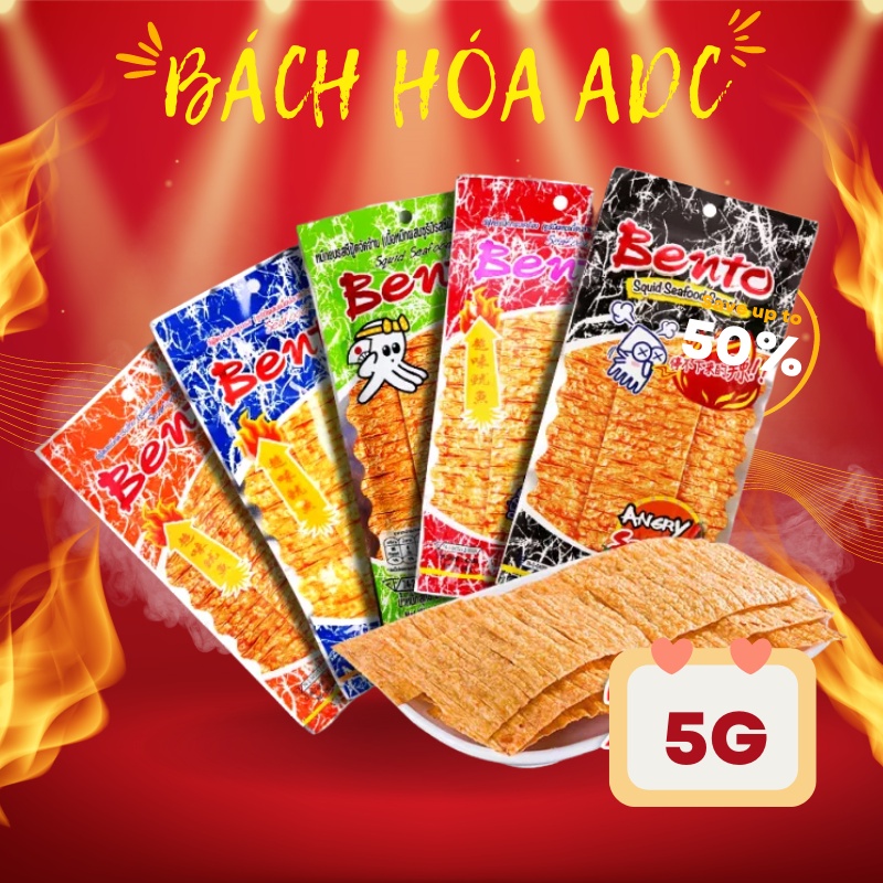 Bento mực Thái Lan đủ vị - Đồ ăn vặt Bento hải sản tẩm gia vị siêu ngon