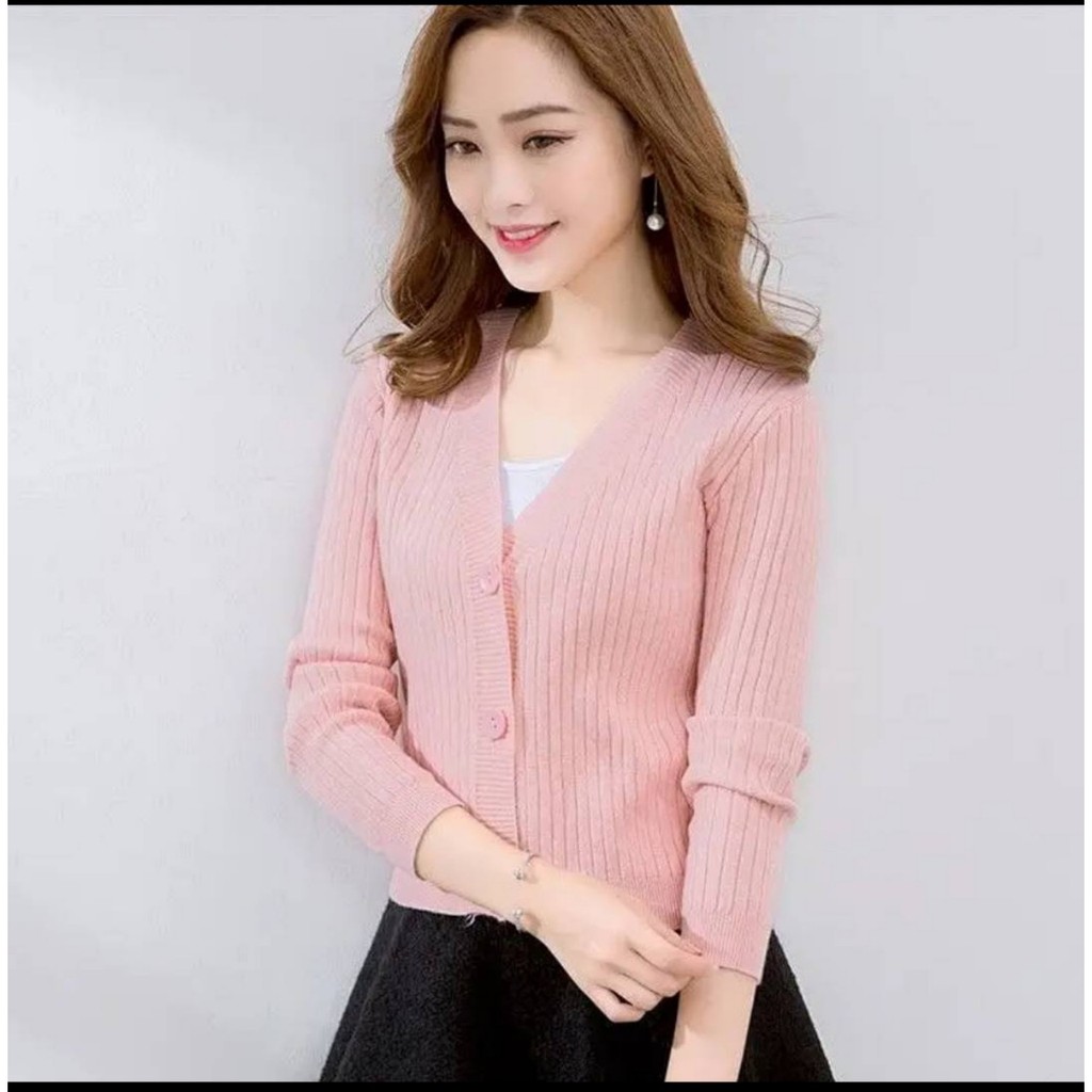 Áo khoác len 💖 FreeShip đơn 50k 💖 Áo len cardigan thu đông ngắn basic 2020 | BigBuy360 - bigbuy360.vn